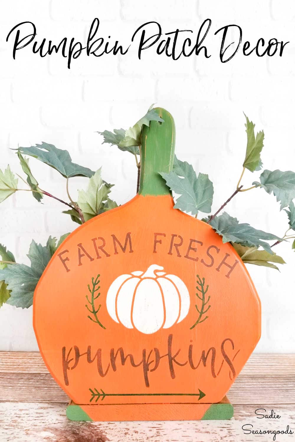 pumpkin sign