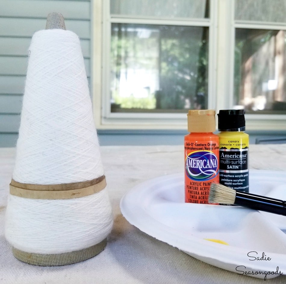 how to paint the thread cones