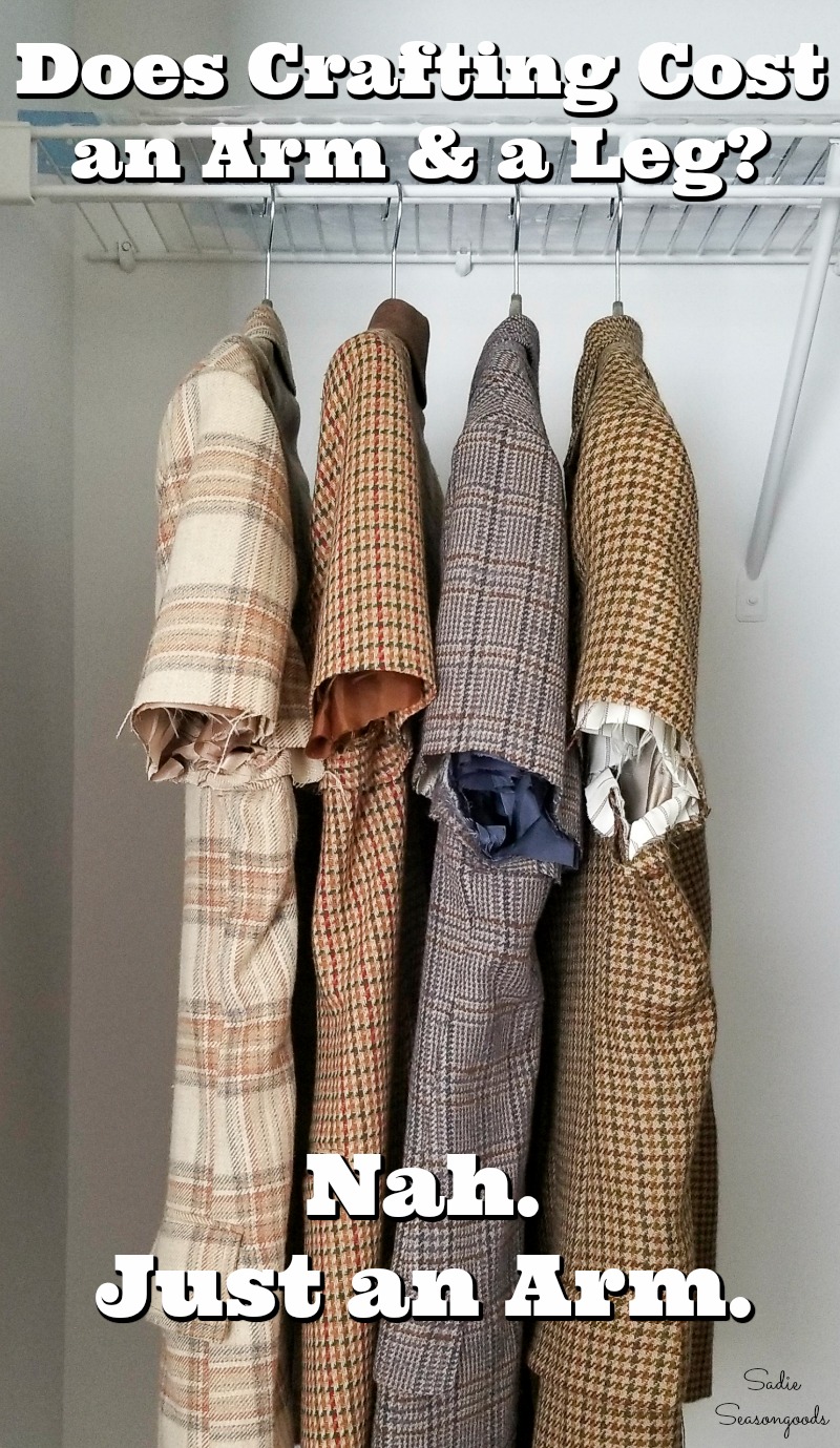 Upcycling project ideas for tweed sport coats from the thrift store