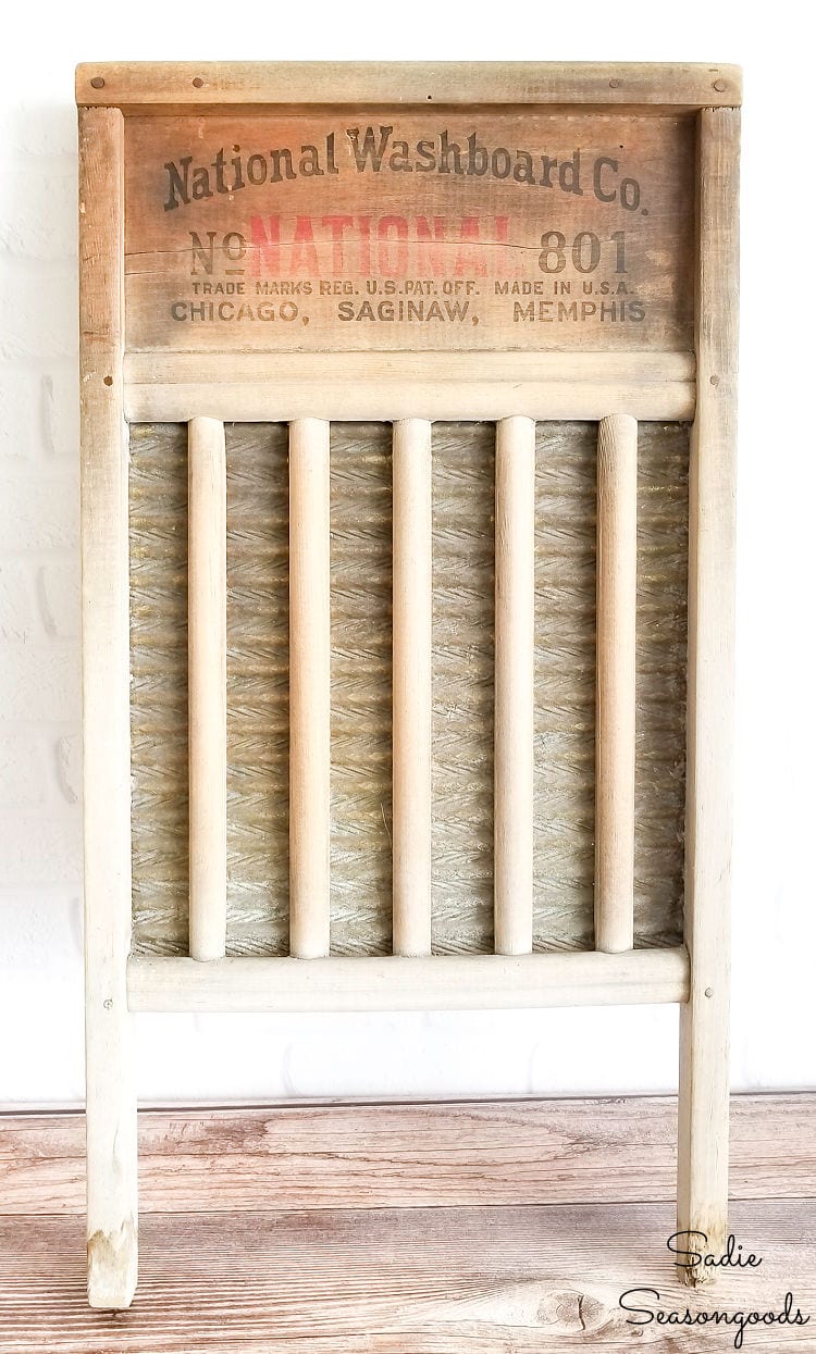 Antique washboard for upcycling