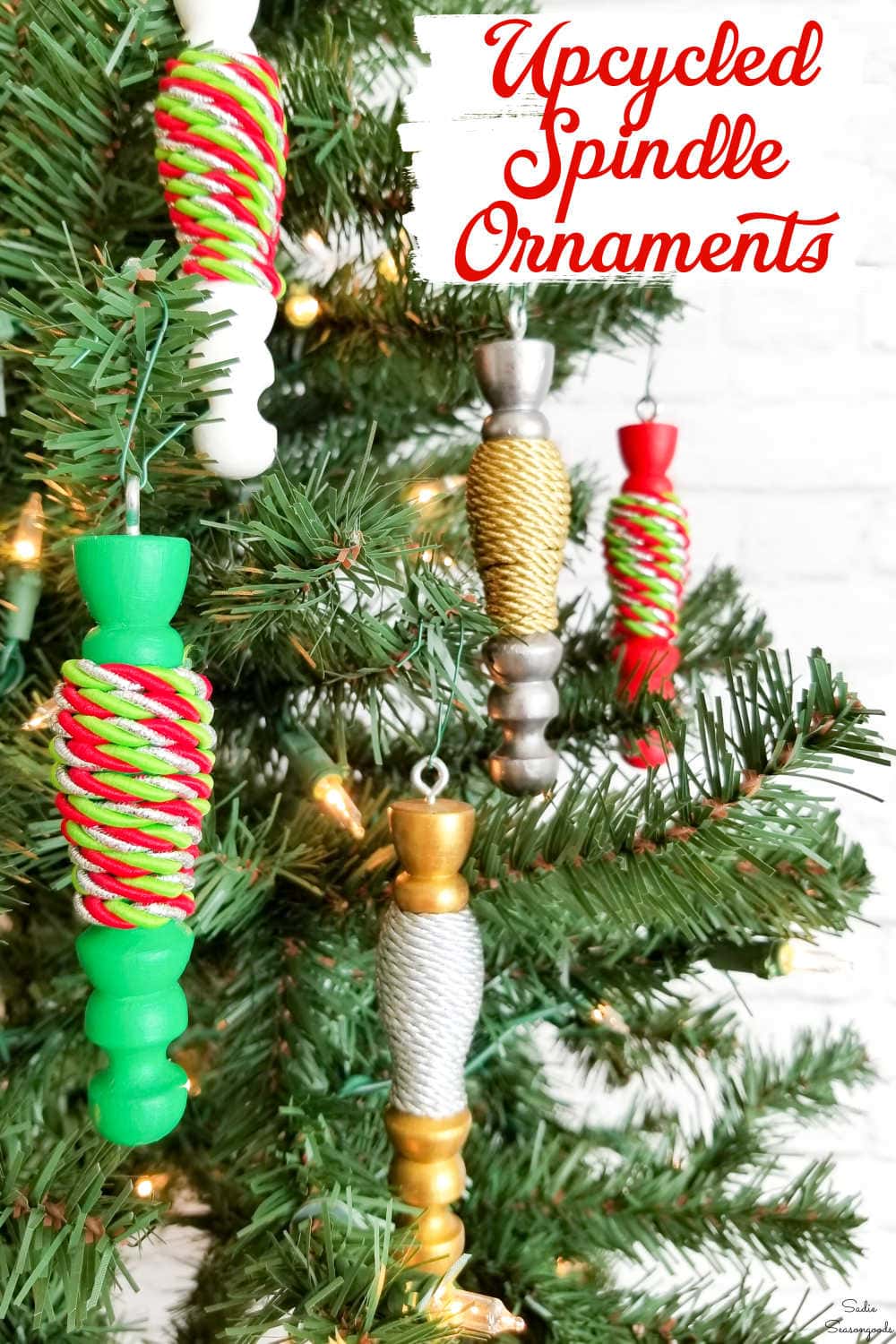 wooden spindle ornaments