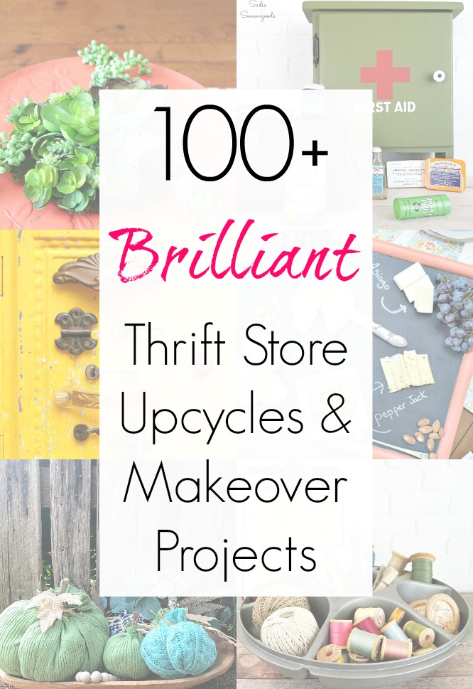 Brilliant upcycling ideas and repurposing projects and thrift store makeover ideas from the Thrift Store Decor Team and Sadie Seasongoods / www.sadieseasongoods.com