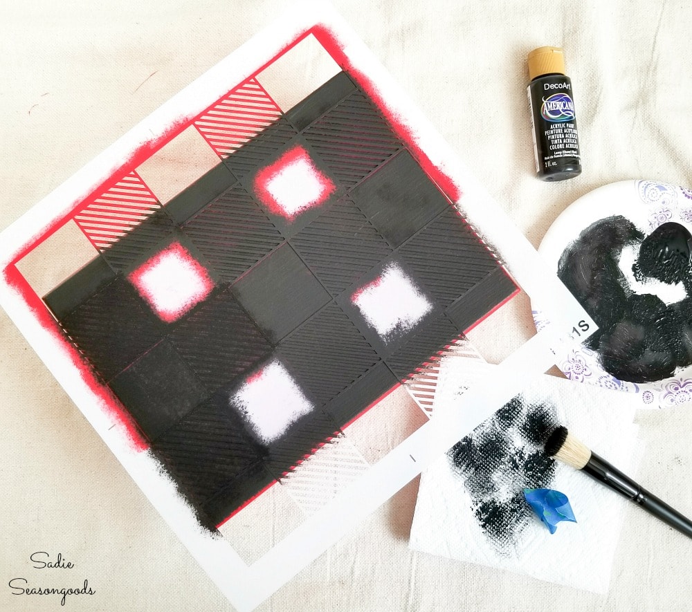 How to paint buffalo plaid