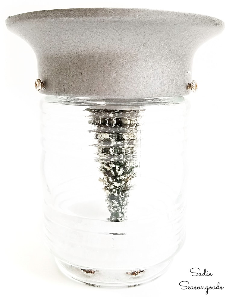 Jelly jar light fixture for January craft ideas