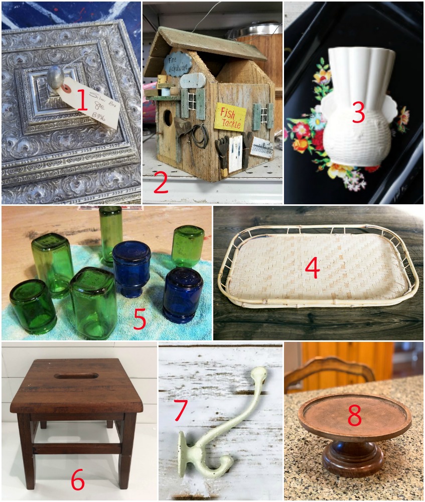 Thrift store decor team upcycling ideas for makeovers and DIY projects as seen on Sadie Seasongoods