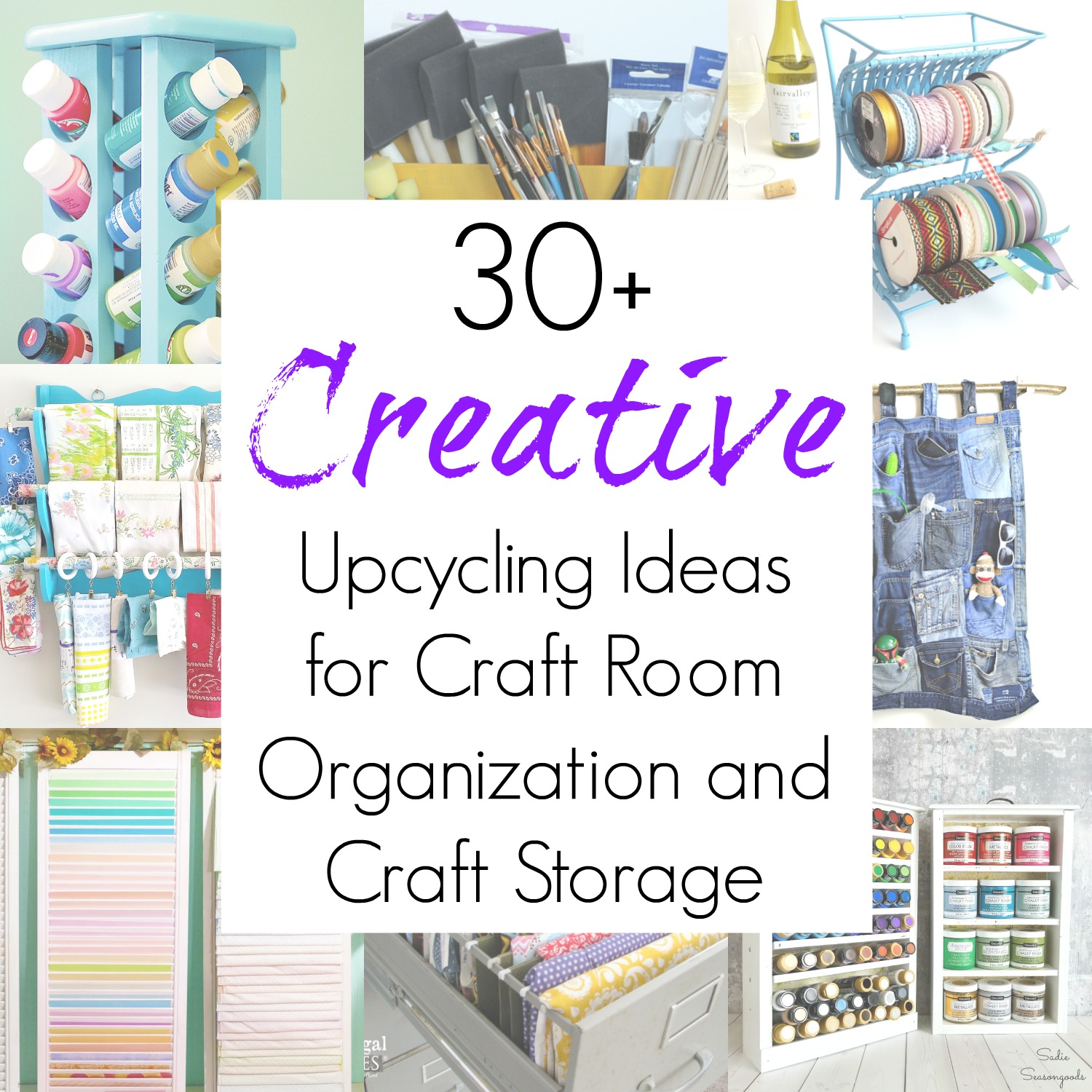 30+ Craft Storage / Craft Organizer Projects