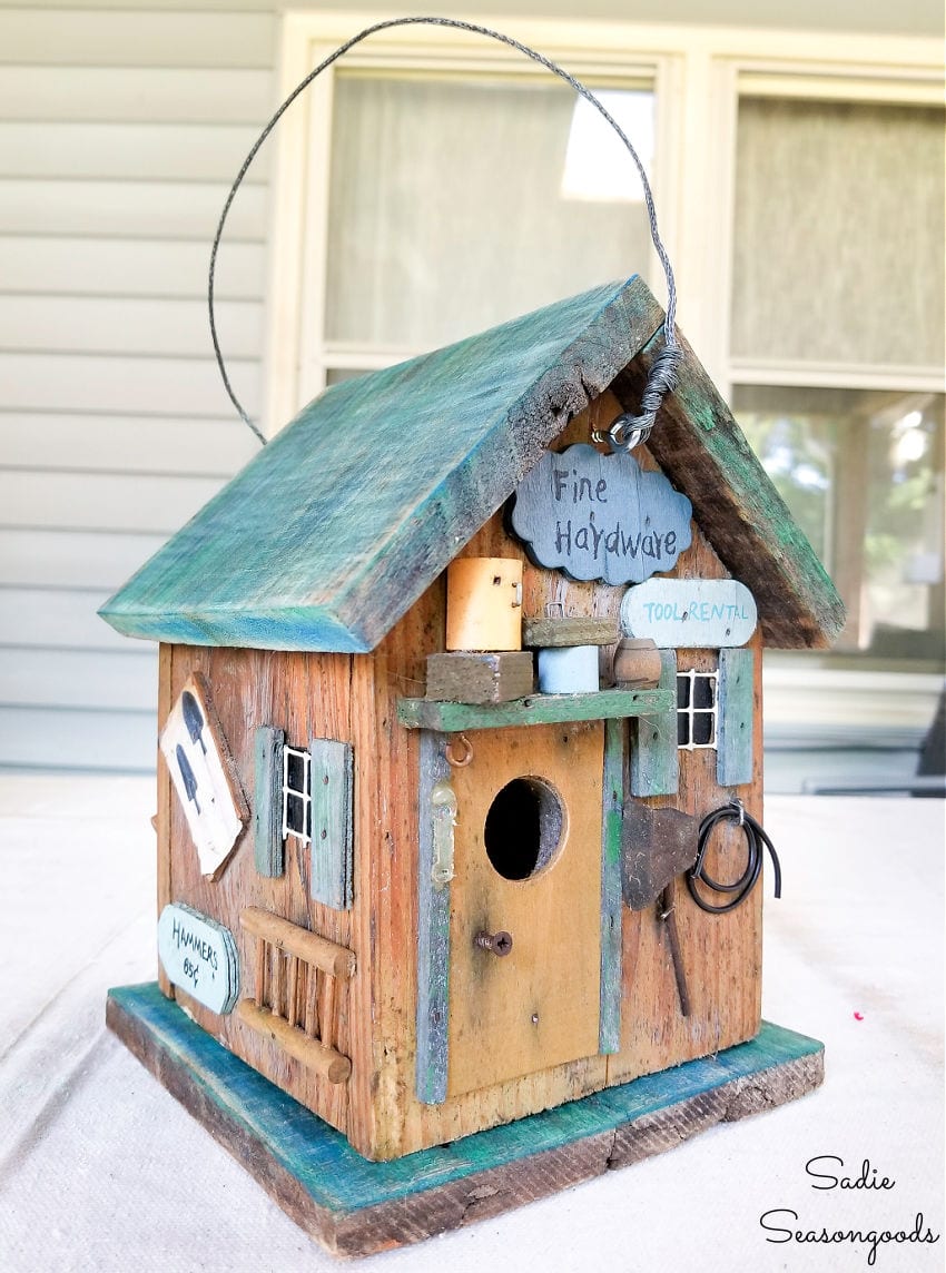 barnwood birdhouse