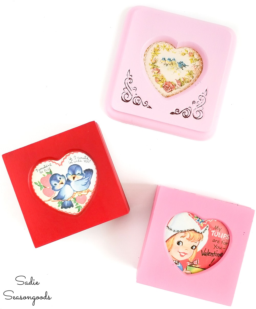 Picture frame jewelry boxes for Valentine's Day