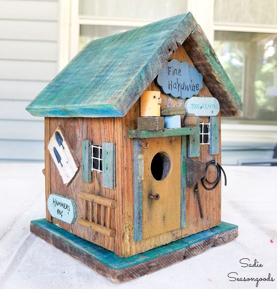 rustic birdhouse