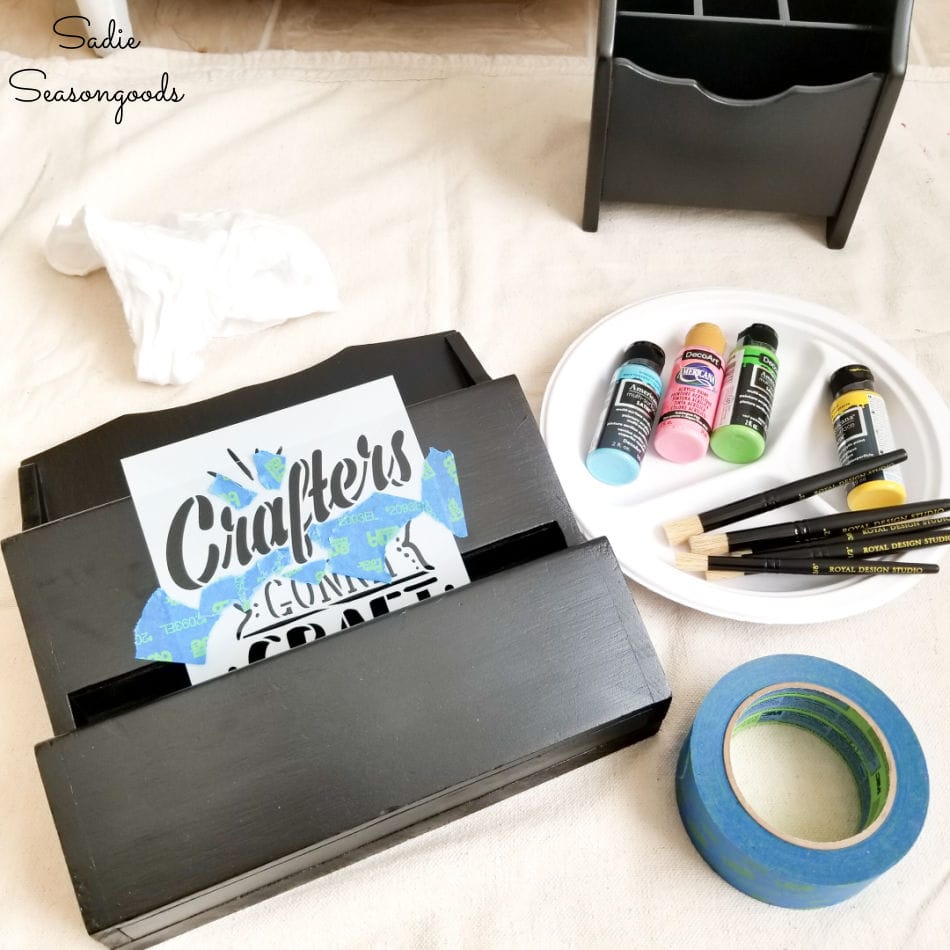 making a set of craft organizers