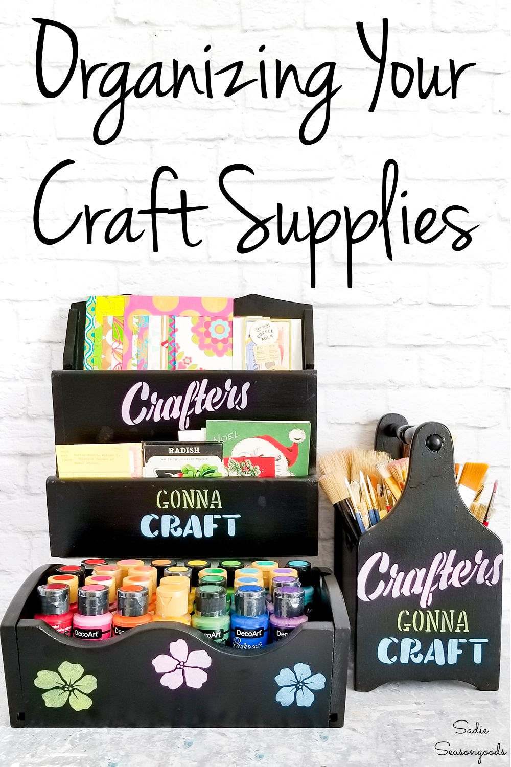 organizing craft supplies