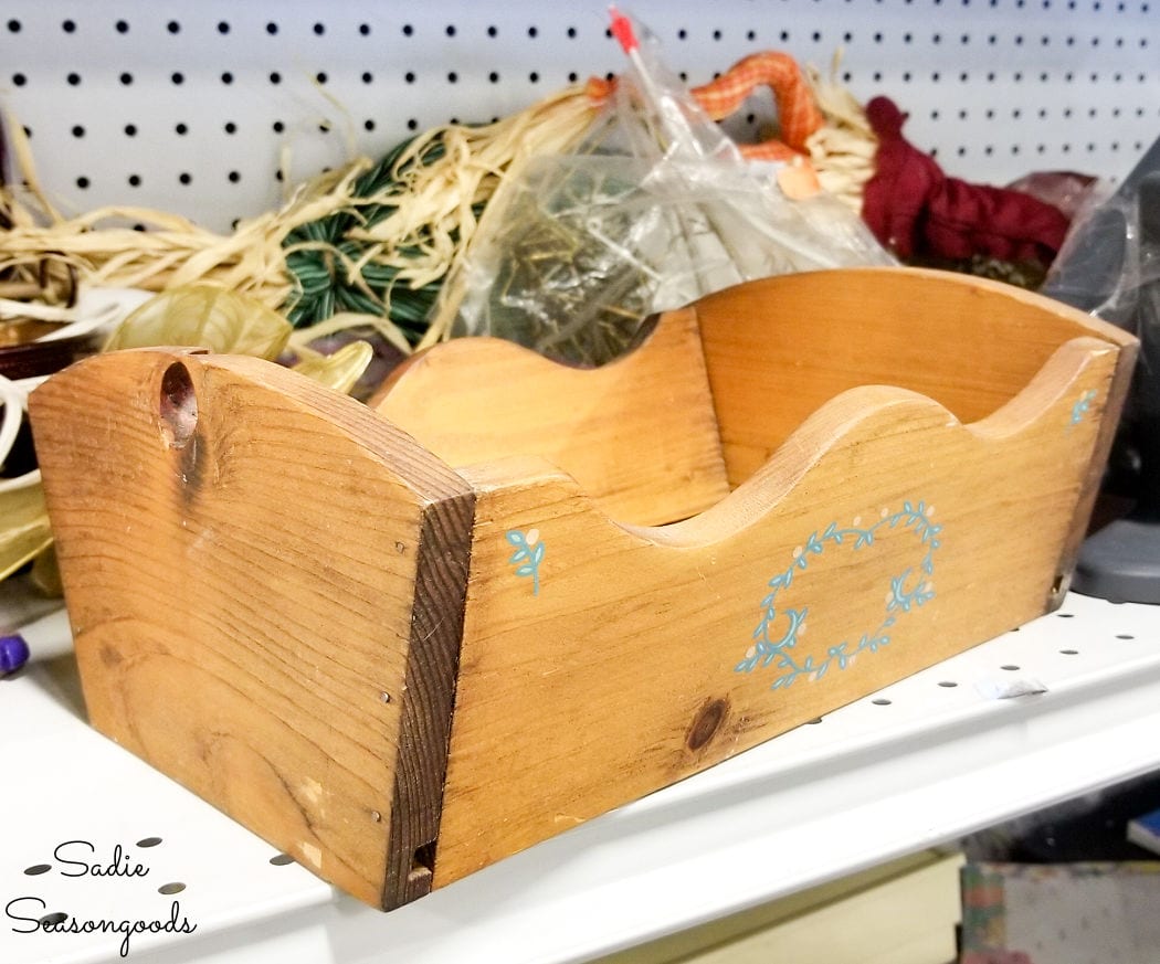wooden trough at goodwill