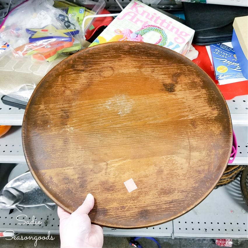 wooden lazy susan