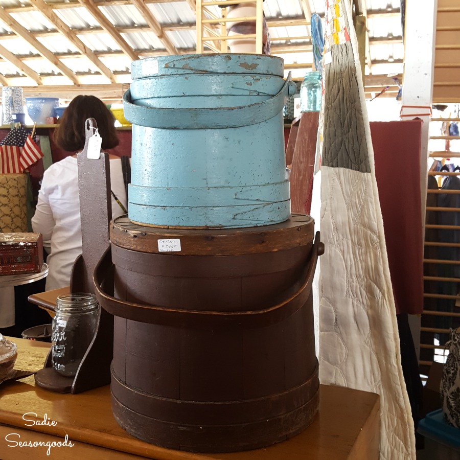 Firkin or Firkin bucket at Country Living Fair and Antiques Show