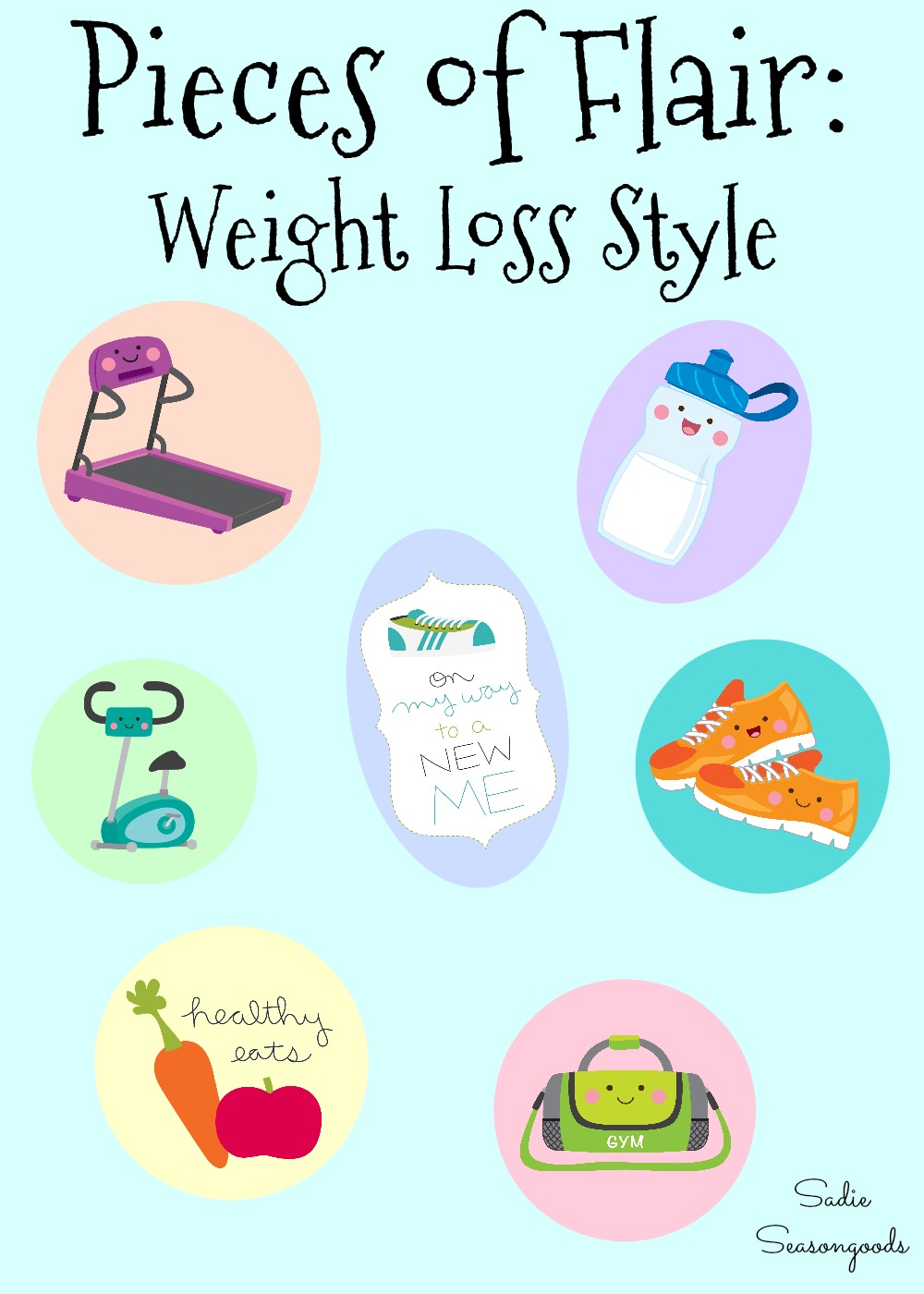 Pieces of Flair for Weight Loss Motivation and Encouragement - My Weight Loss Journey and Secondhand Slim Down - by Sadie Seasongoods