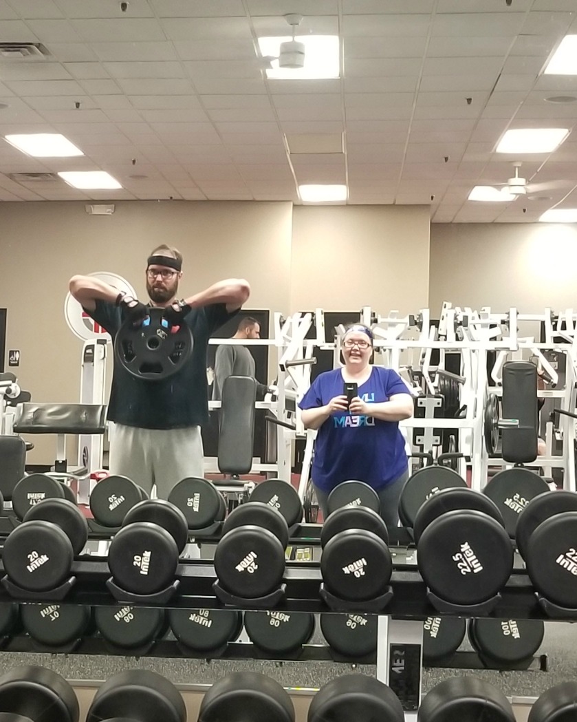 Working out with my husband at Crush Fitness in Greenville, SC - My weight loss journey - by Sadie Seasongoods