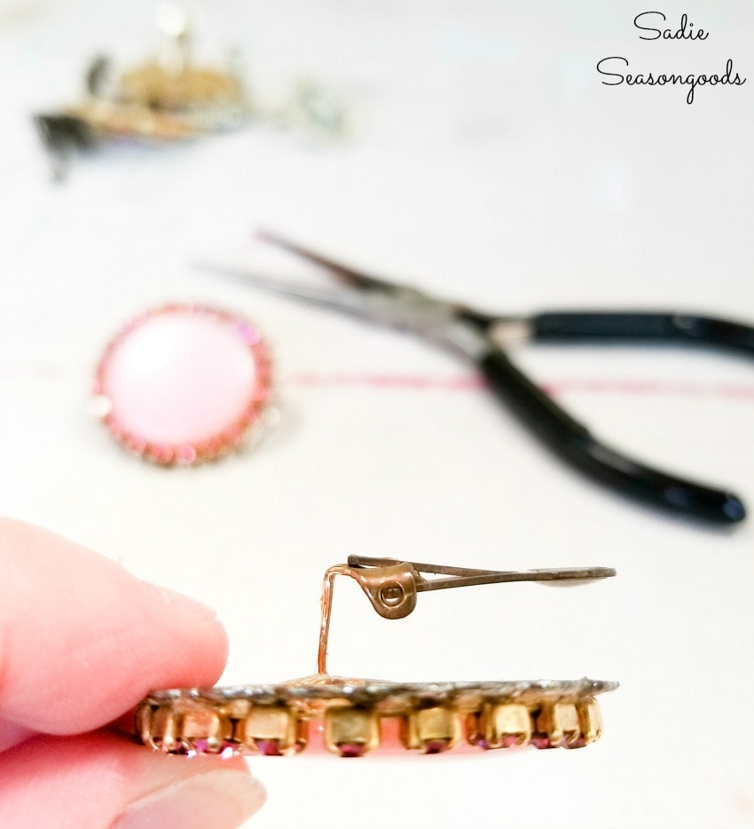 Converting a clip on earring