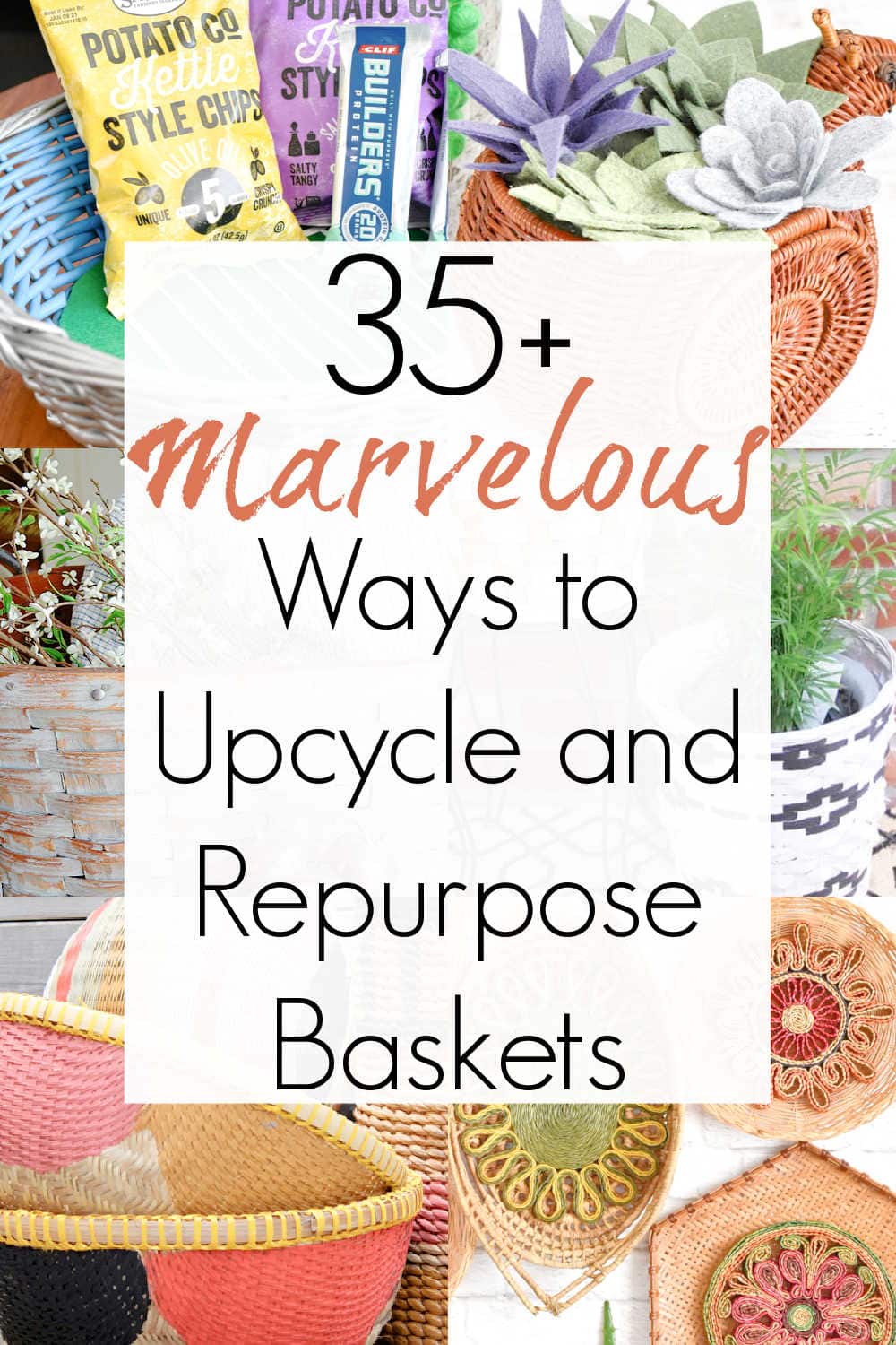 how to upcycle wicker baskets