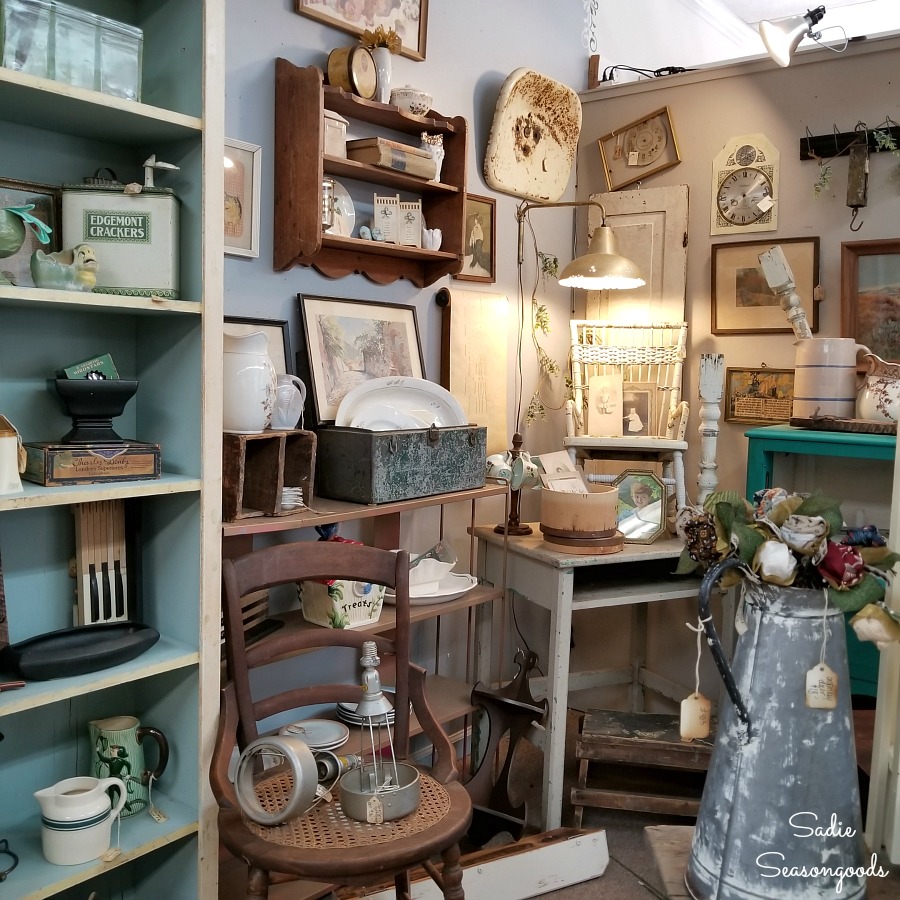 Antiques Hendersonville NC at The Garage on 25 for things to do in Hendersonville NC by Sadie Seasongoods