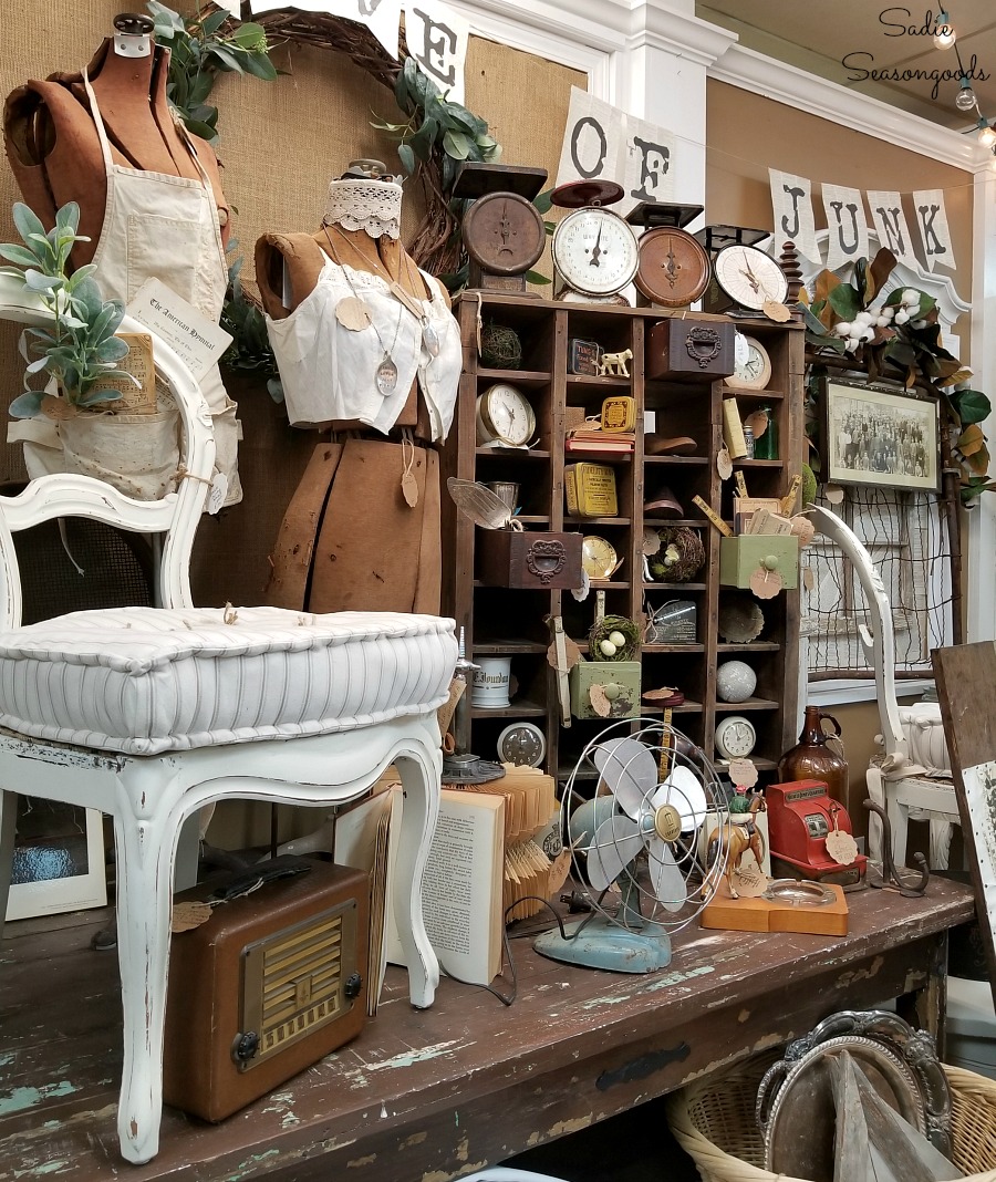 Things to do in Hendersonville NC at The Garage on 25 for antiques and vintage shopping by Sadie Seasongoods