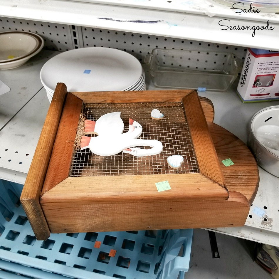 Country decor from the 1980s at Goodwill