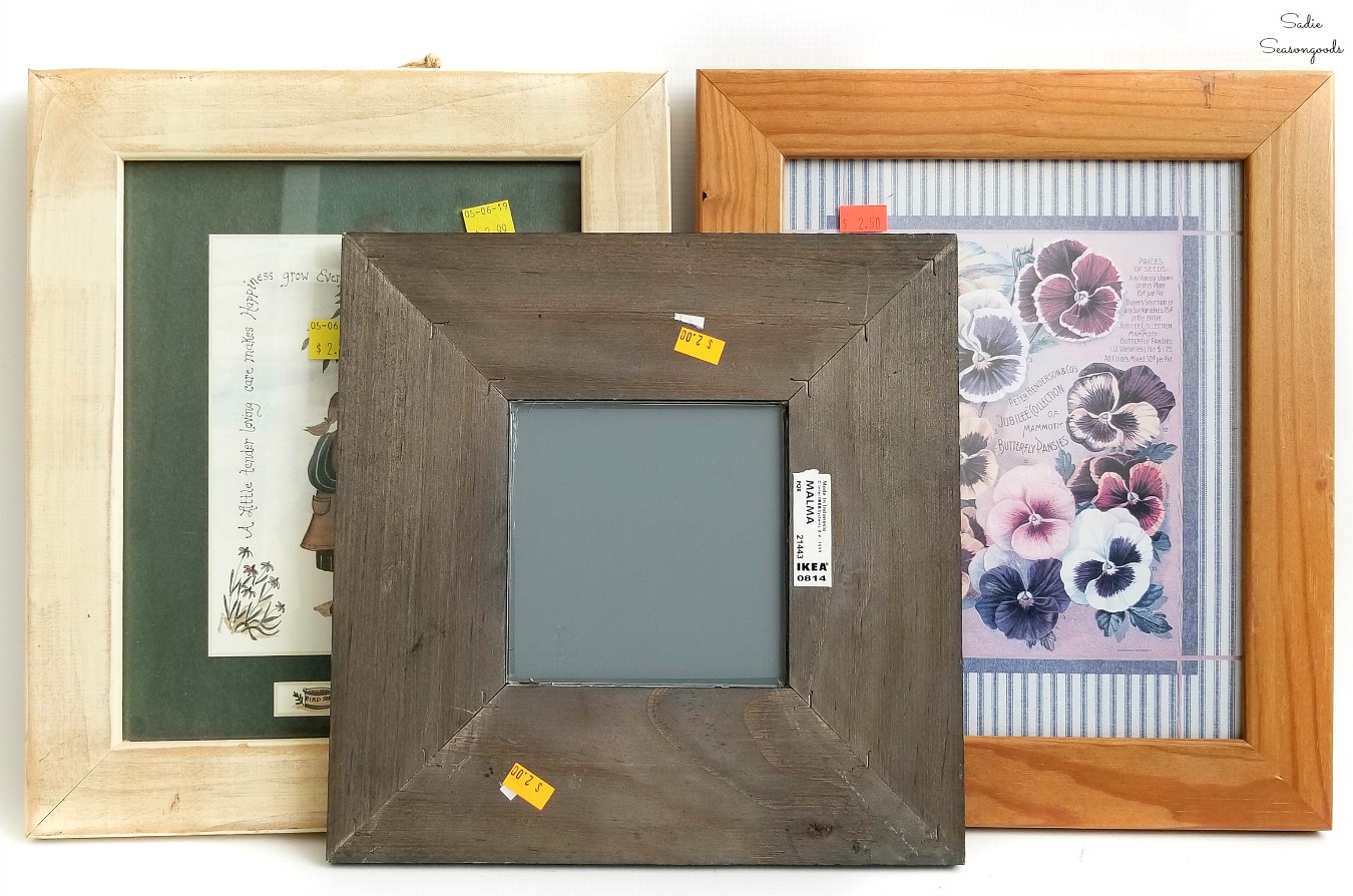 Wide and flat wooden picture frames for painting