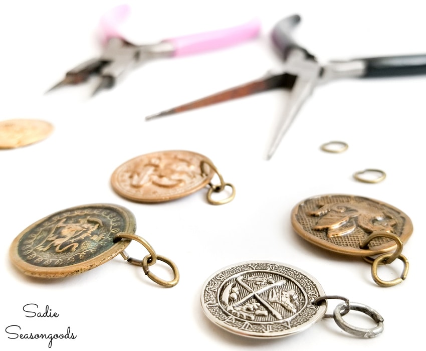 boho diy with coin charms