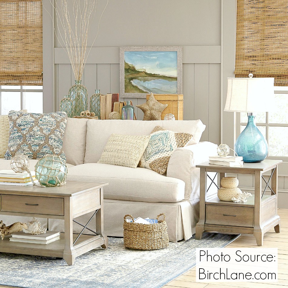 Coastal room decor by Birch Lane