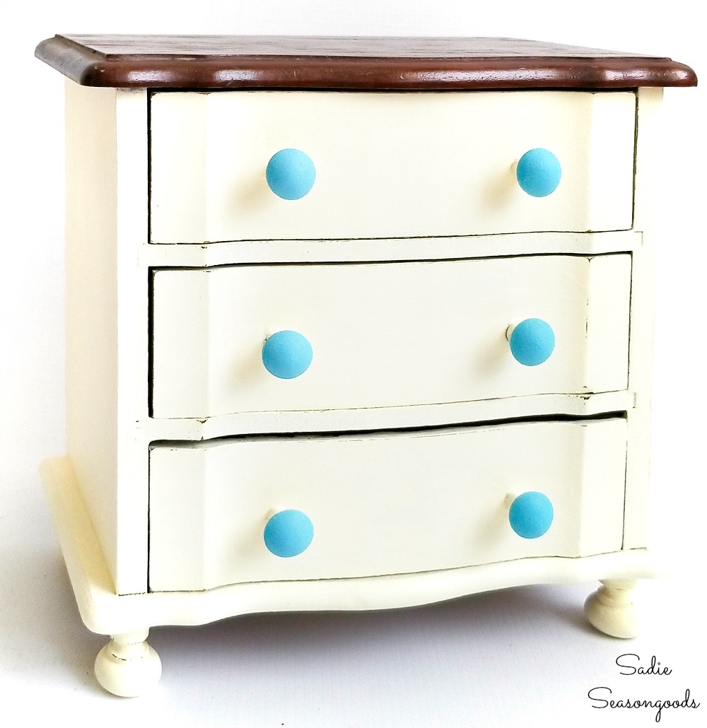 Upcycling a jewelry dresser and wooden music box