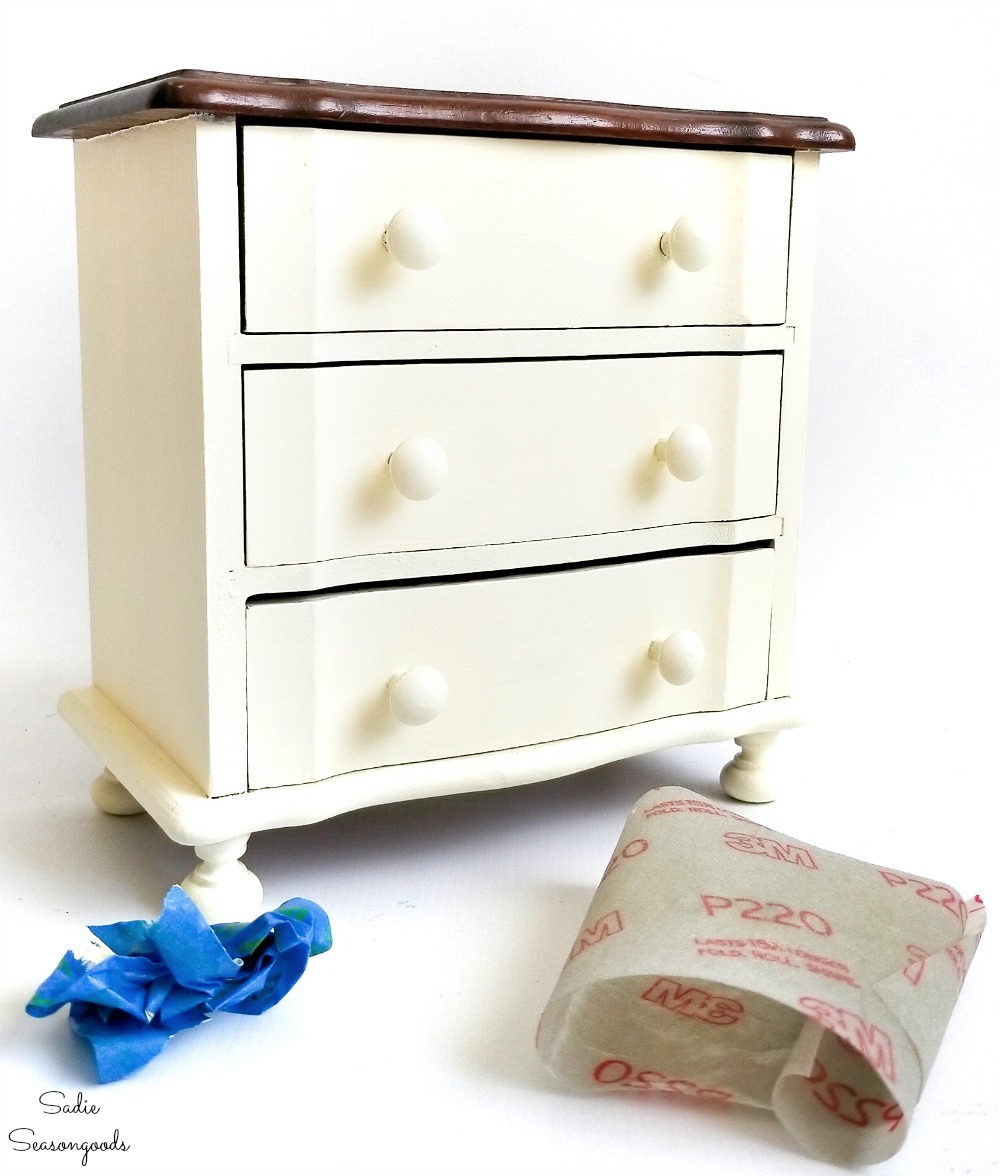 Upcycling a jewelry dresser to match a bedroom suite