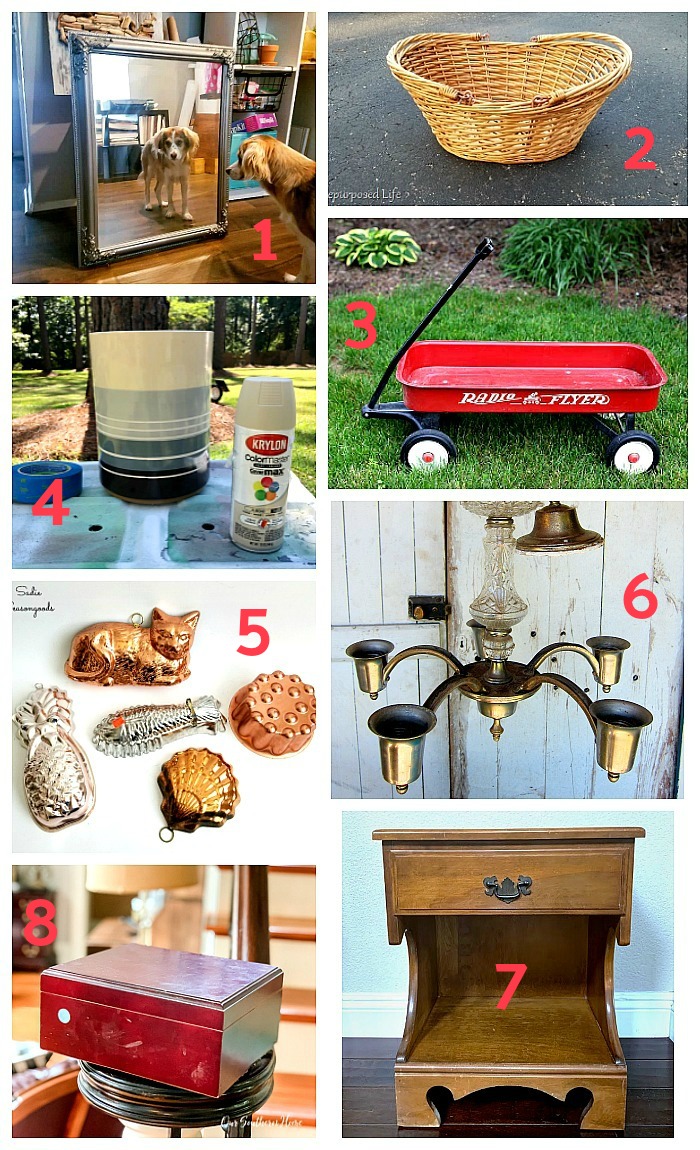 Upcycling ideas for thrift store items by the Thrift Store Decor Team, the best repurposing bloggers around - June 2019