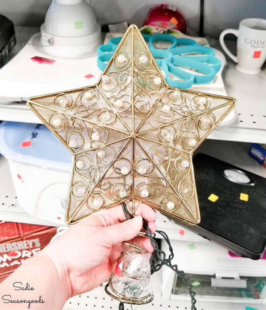 gold christmas tree topper