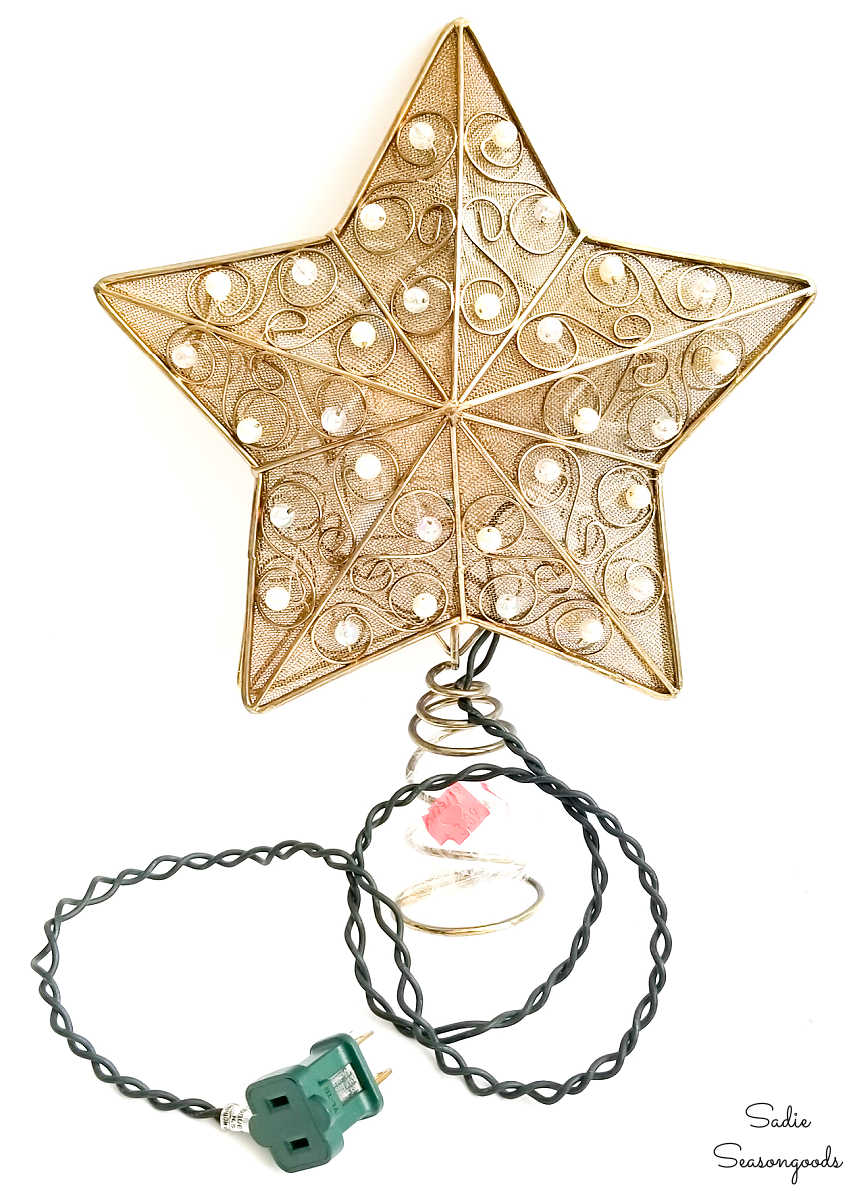 lighted star tree topper