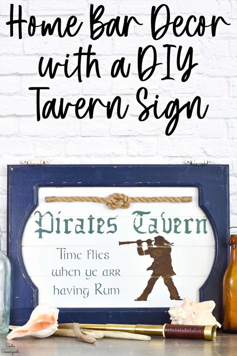tavern sign for a home bar