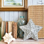 Starfish Decor from a Lighted Star Christmas Tree Topper