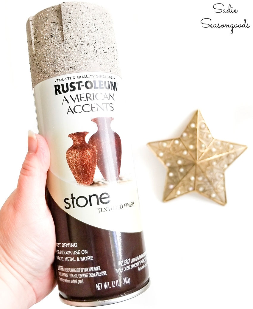 stone spray paint for starfish decor