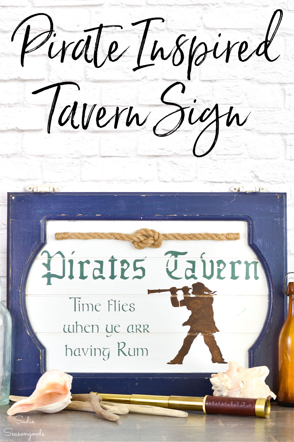 tavern sign for a pirate pub