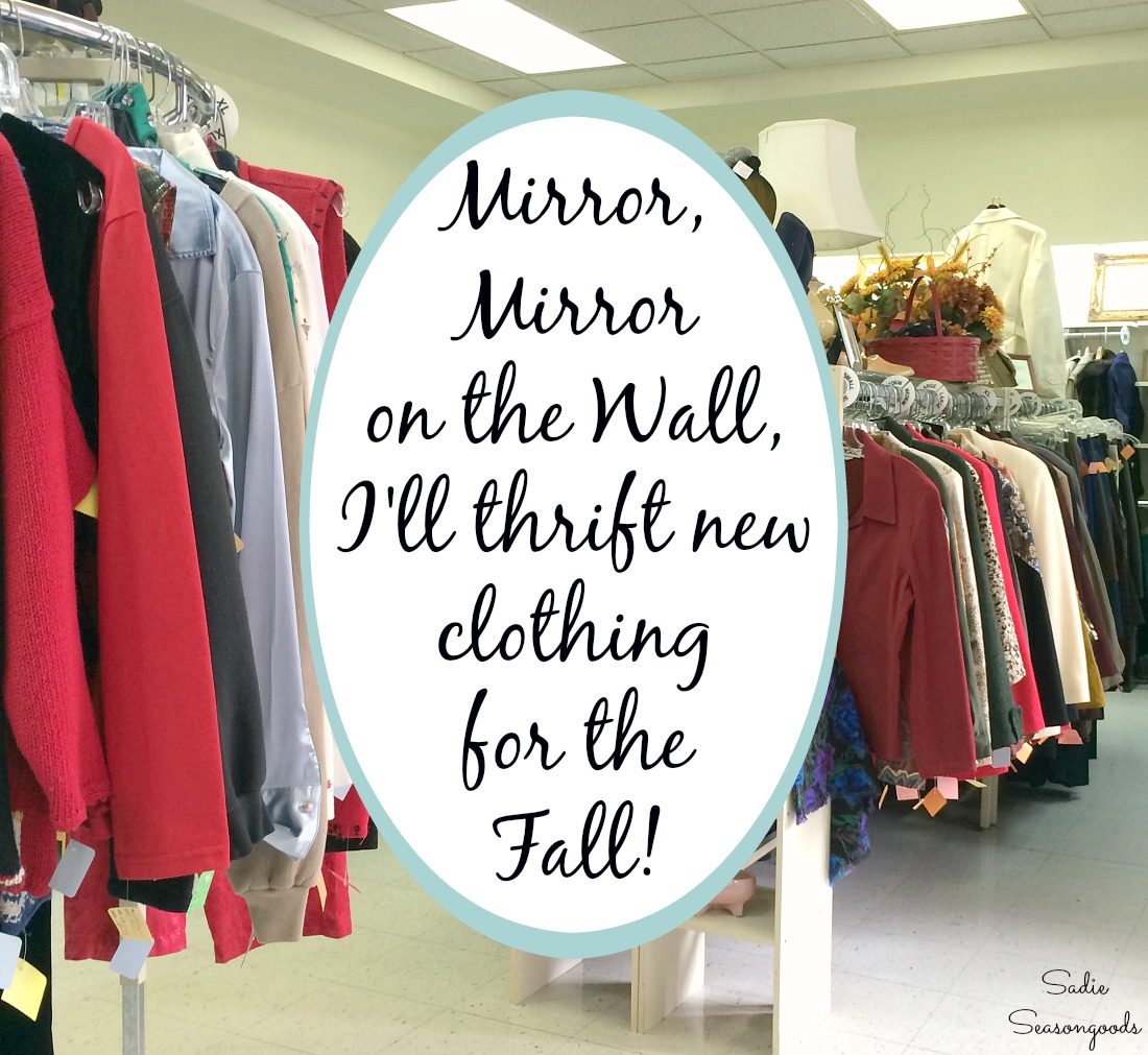 Thrift clothes and shopping for used clothing at thrift stores and consignment shops