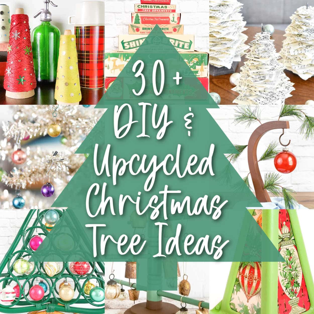 30+ Upcycling Ideas for Alternative Christmas Trees