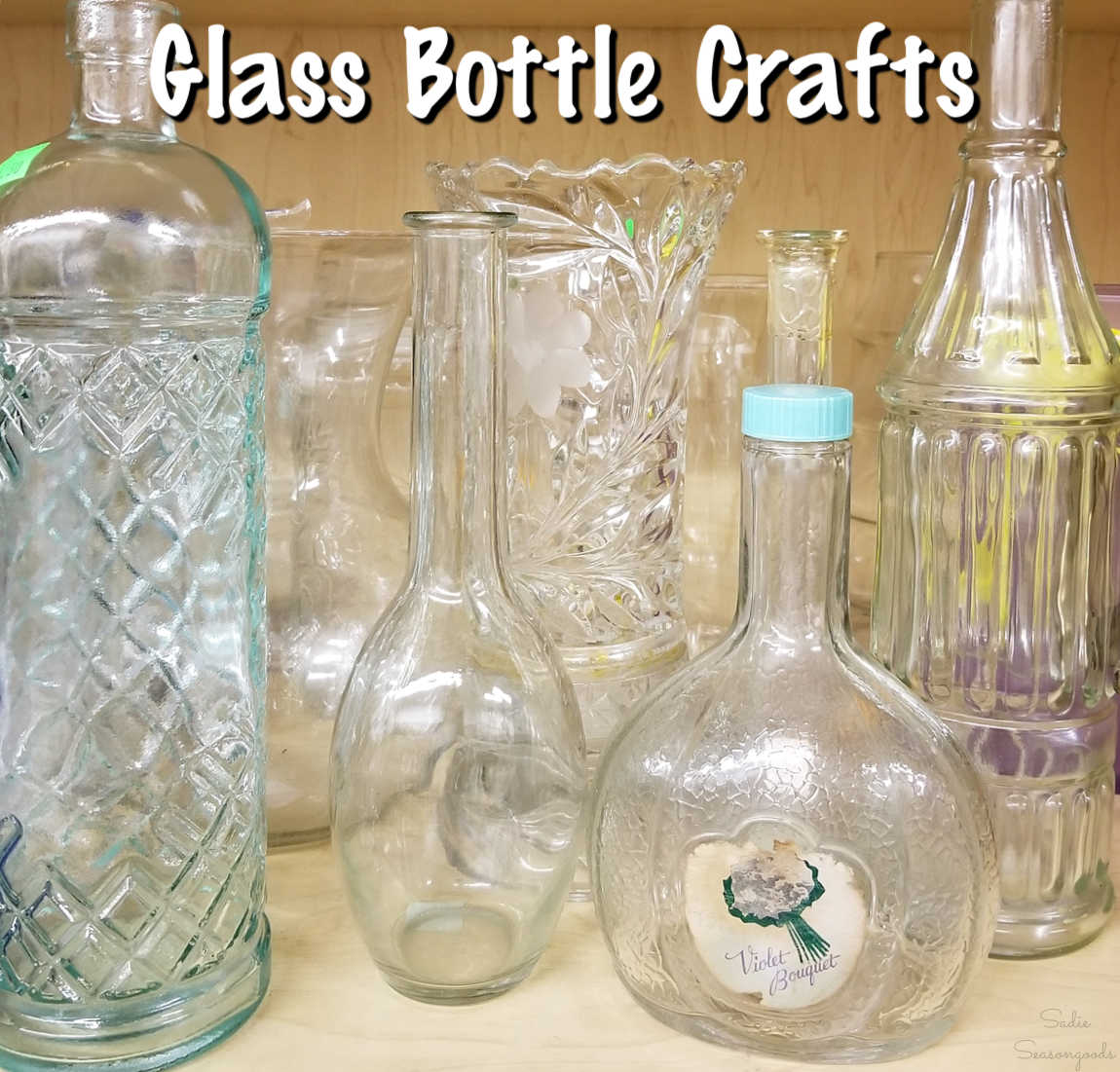Glass Bottle Crafts and Upcycling Ideas