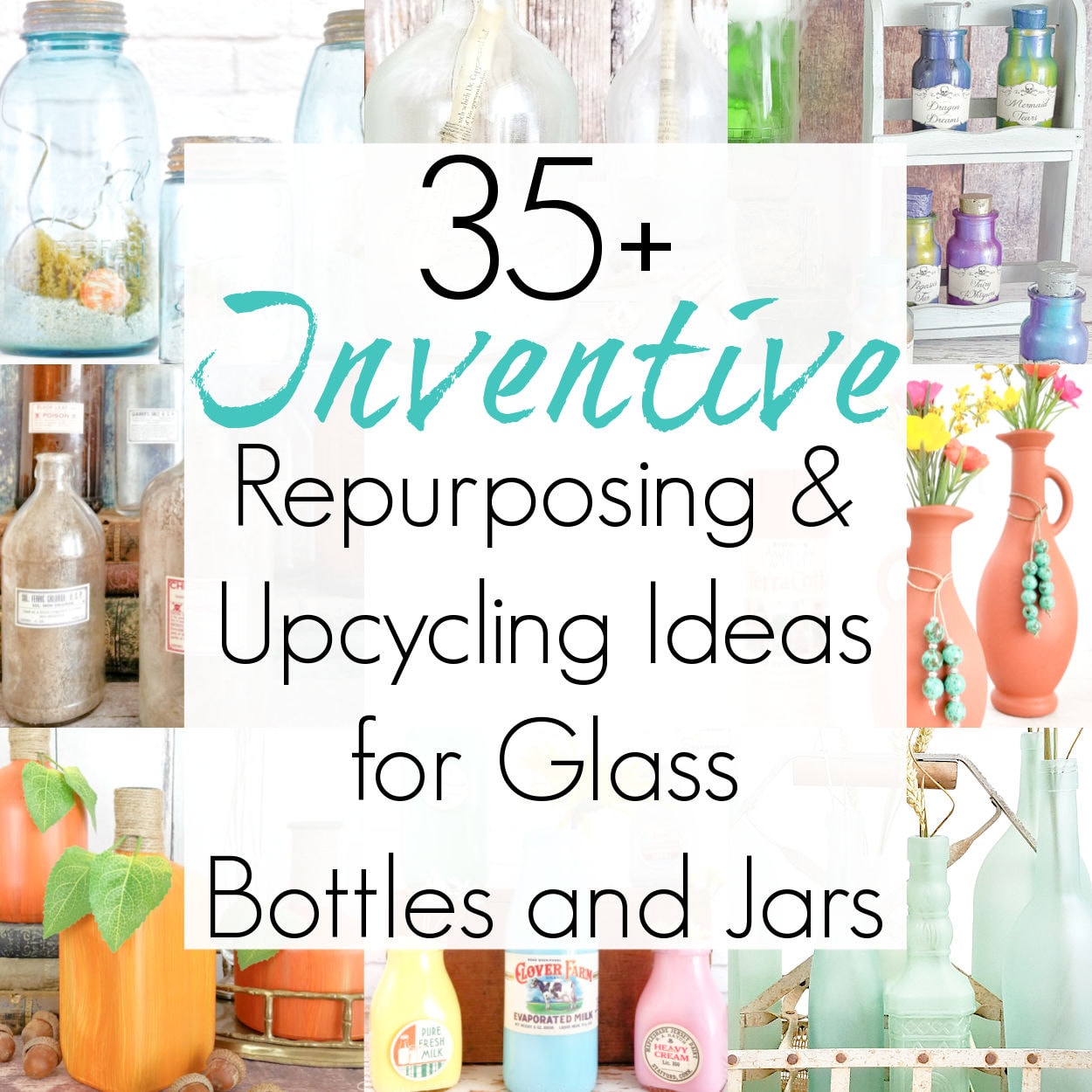 Glass Bottle Crafts and Upcycling Ideas