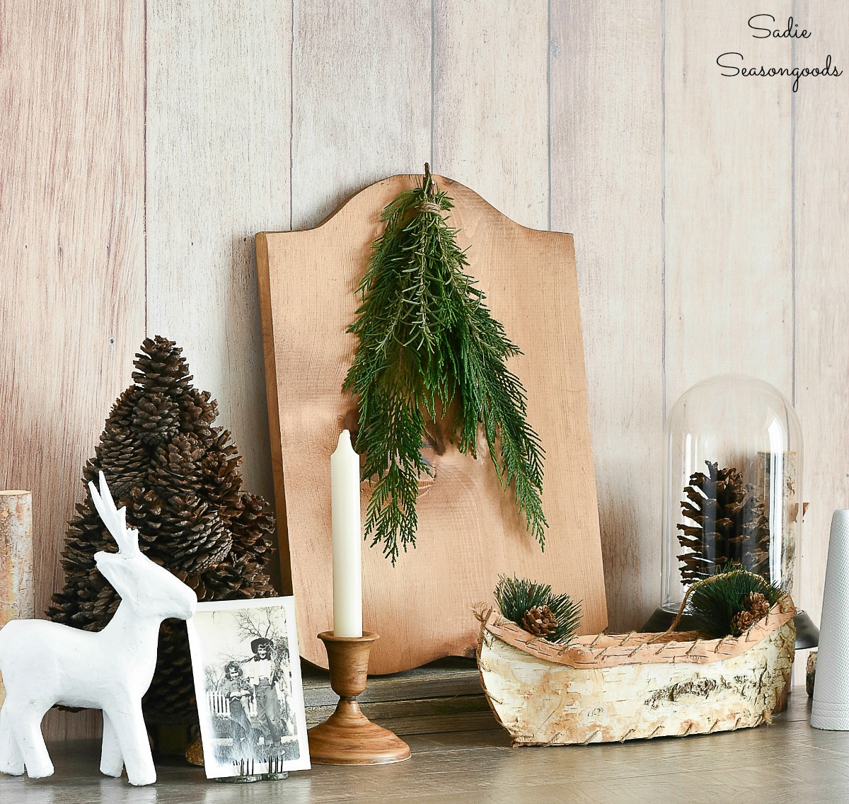 Winter Cabin Decor from the Thrift Store with Some DIY!