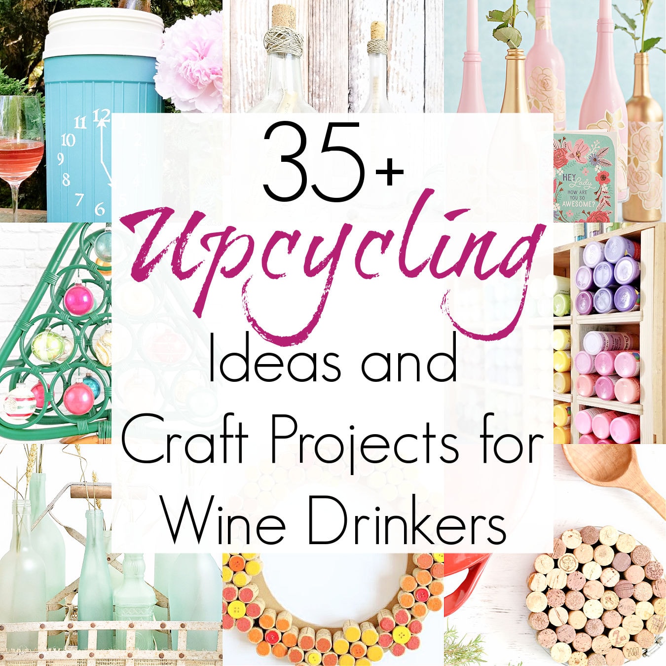 wine crafts and recycling project ideas