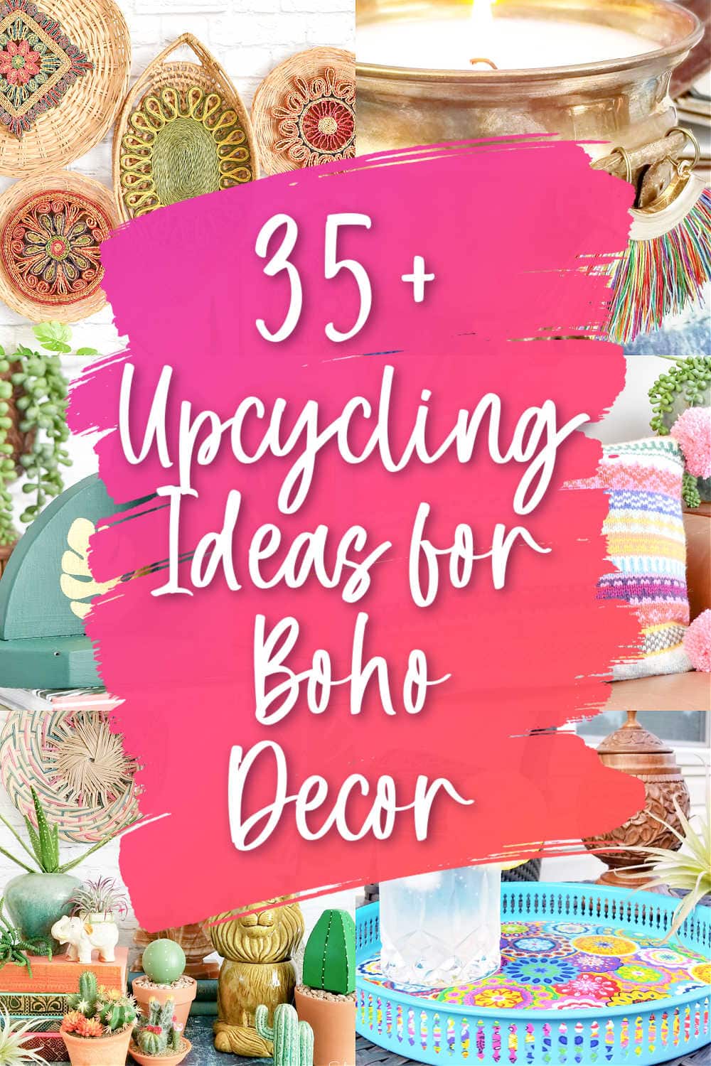 upcycling ideas and repurposed projects for boho decor
