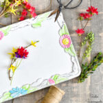Painted Tray in Spring Pastel Colors
