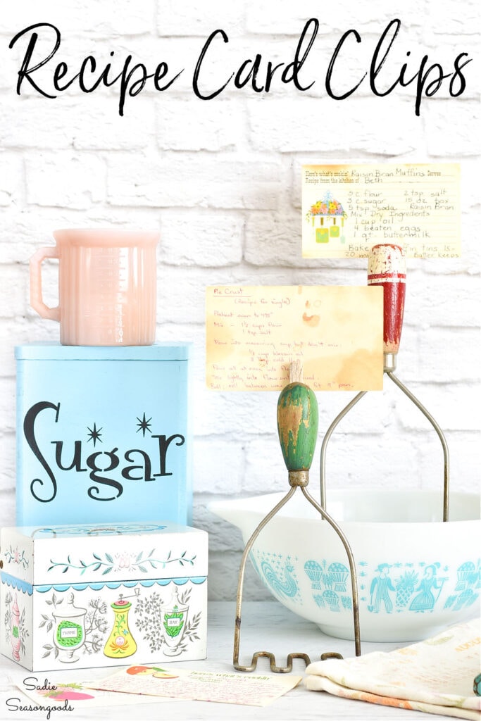 Recipe Holder from Vintage Kitchen Utensils