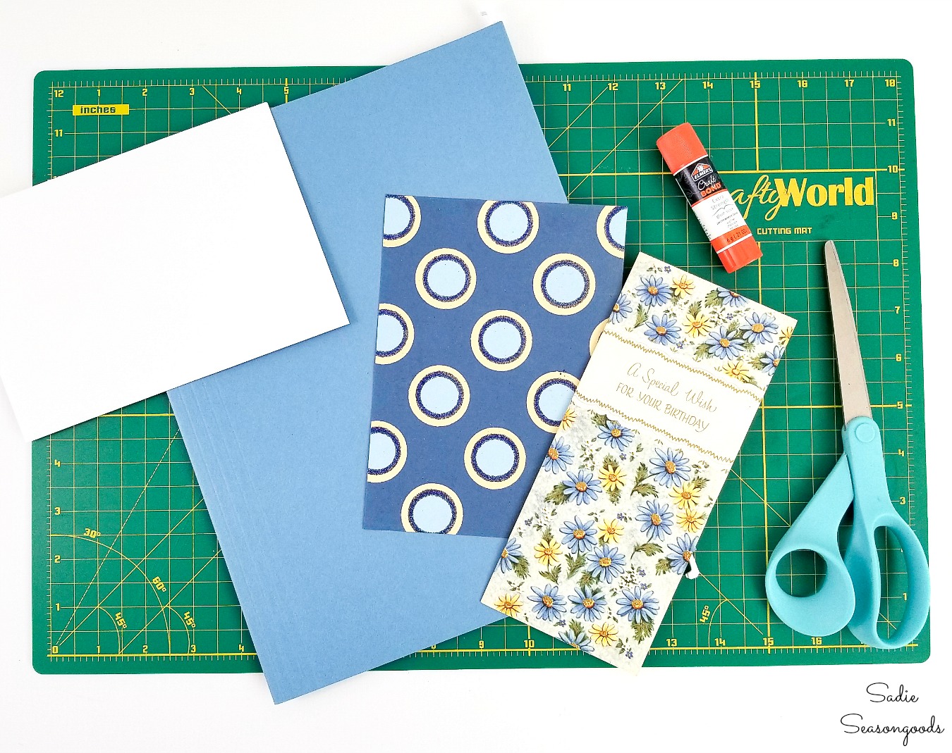 Cheap cardstock for greeting cards from colored file folders