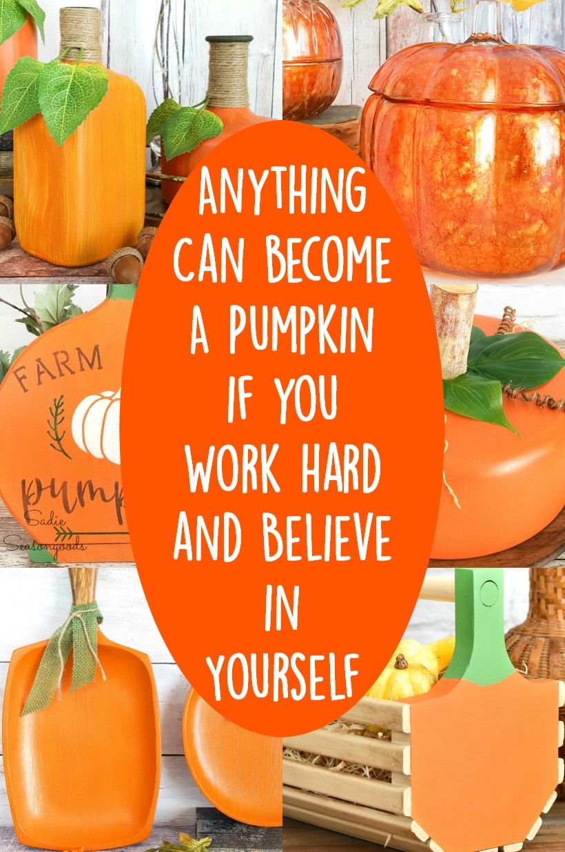 DIY Pumpkins and easy upcycling ideas for fall pumpkins