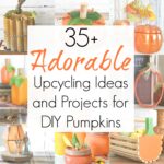Fall pumpkin decorations and Thanksgiving home decor