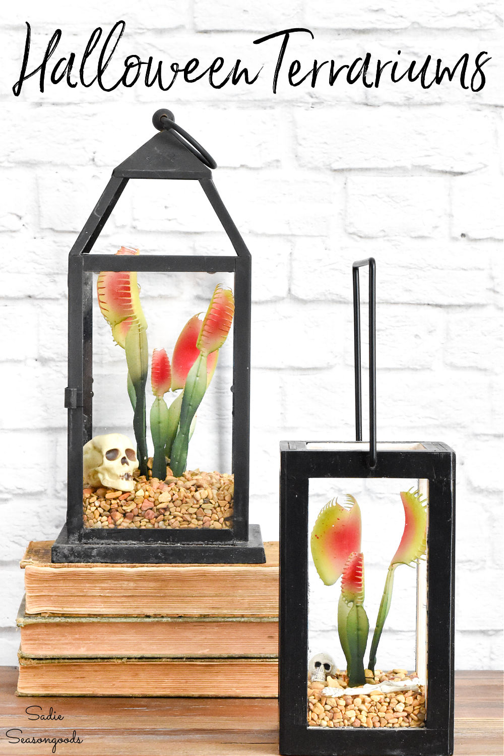 graveyard terrarium for halloween decor